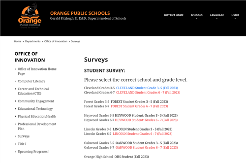 Fall CC Surveys
